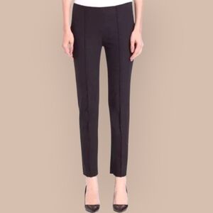 THEORY Black Patice P Neo Front Pleat Ankle Cigarette Pants Size 4